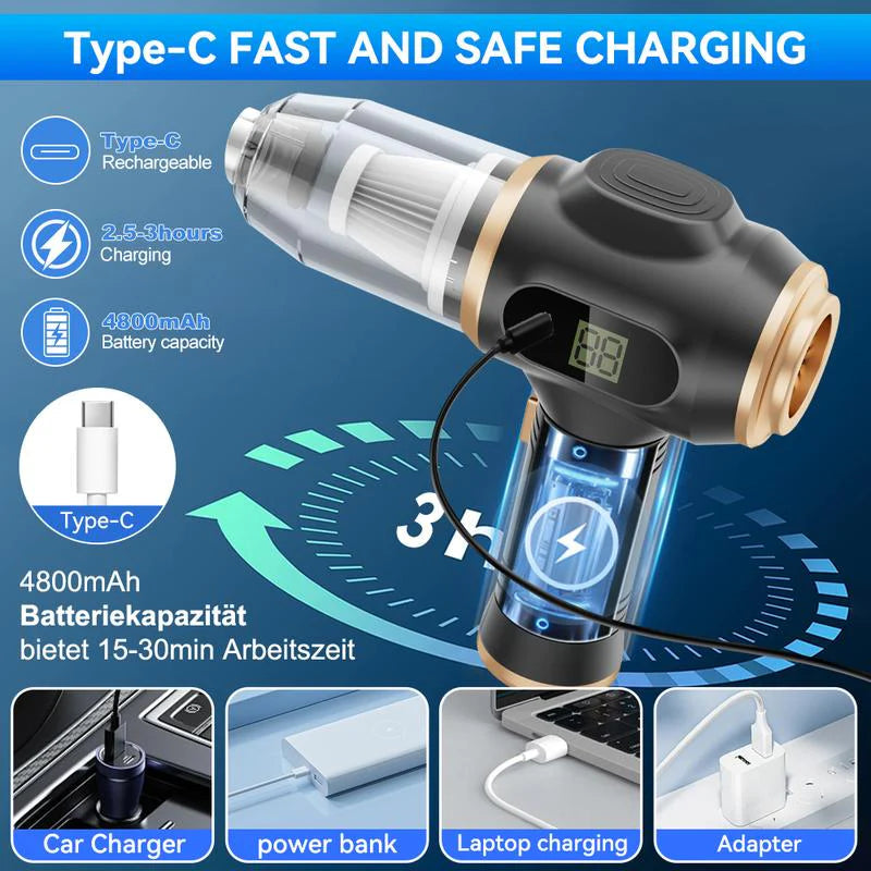 Aspirateur de voiture sans fil, appareil ménager, canapé, bureau, haute puissance, livres ménagers, machine, mini aspirateur, nettoyeur de tapis, 95000PA