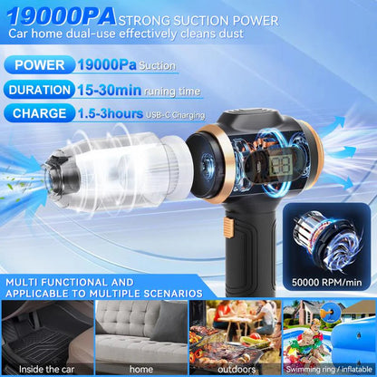 Aspirateur de voiture sans fil, appareil ménager, canapé, bureau, haute puissance, livres ménagers, machine, mini aspirateur, nettoyeur de tapis, 95000PA